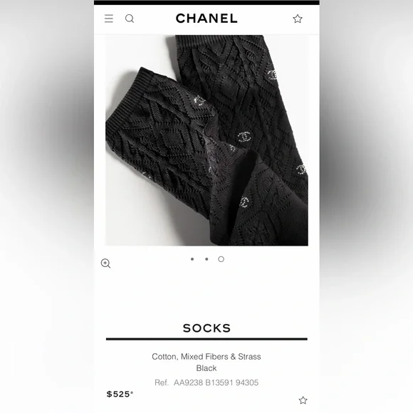 【CHANEL】シャネル CC ニーソックス CHANEL】シャネル CC ニーソックス 22センチ位 レディース
